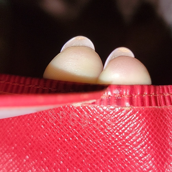 Louis Vuitton card Holder EPI red leather - Picture 10 of 11